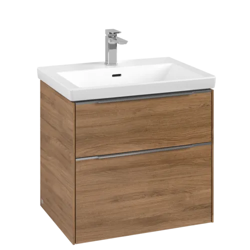 Picture of VILLEROY BOCH Subway 3.0 Vanity unit, 2 pull-out compartments, 622 x 576 x 478 mm, Oak Kansas #C57600RH