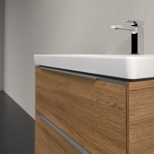 Bild von VILLEROY BOCH Subway 3.0 Waschbeckenunterschrank, 2 Auszüge, 622 x 576 x 478 mm, Kansas Oak #C57600RH