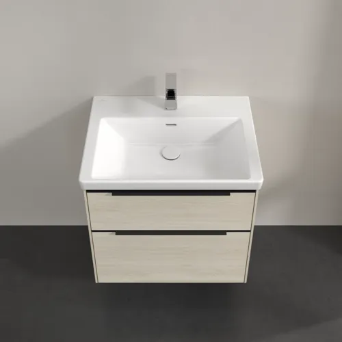 Bild von VILLEROY BOCH Subway 3.0 Waschbeckenunterschrank, mit Beleuchtung, 2 Auszüge, 622 x 576 x 478 mm, White Oak #C576L1AA