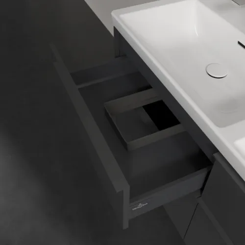Obrázek VILLEROY BOCH Subway 3.0 Vanity unit, 4 výsuvy, 1272 x 576 x 478 mm, grafitová barva #C56802VR