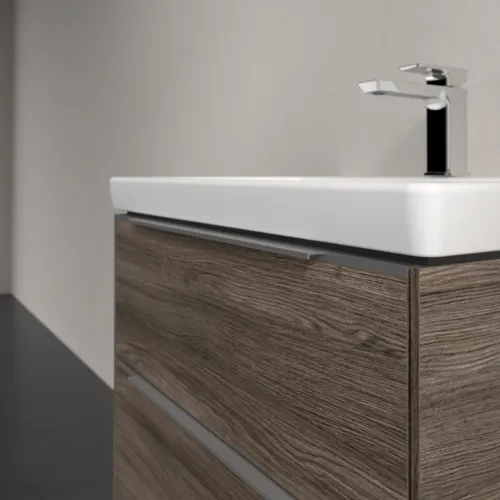 Bild von VILLEROY BOCH Subway 3.0 Waschbeckenunterschrank, 2 Auszüge, 622 x 576 x 478 mm, Stone Oak #C57600RK