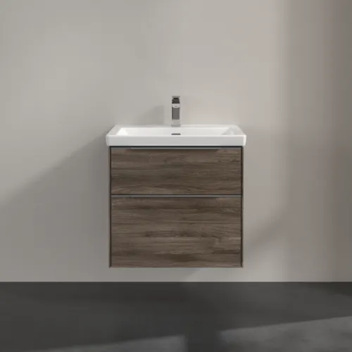 Bild von VILLEROY BOCH Subway 3.0 Waschbeckenunterschrank, 2 Auszüge, 622 x 576 x 478 mm, Stone Oak #C57600RK