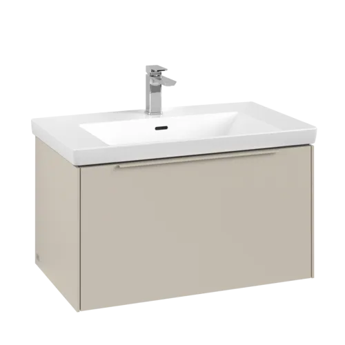 VILLEROY BOCH Subway 3.0 Vanity unit, with lighting, 1 pull-out compartment, 772 x 429 x 478 mm, Cashmere Grey #C573L2VN resmi