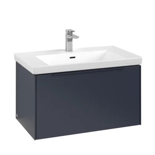 VILLEROY BOCH Subway 3.0 Vanity unit, with lighting, 1 pull-out compartment, 772 x 429 x 478 mm, Marine Blue #C573L2VQ resmi