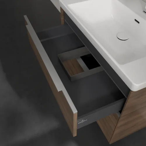 Bild von VILLEROY BOCH Subway 3.0 Waschbeckenunterschrank, mit Beleuchtung, 2 Auszüge, 772 x 576 x 478 mm, Arizona Oak #C574L0VH
