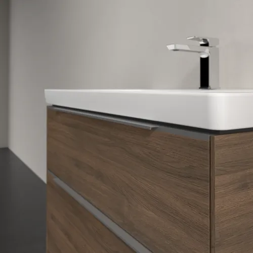 Bild von VILLEROY BOCH Subway 3.0 Waschbeckenunterschrank, mit Beleuchtung, 2 Auszüge, 772 x 576 x 478 mm, Arizona Oak #C574L0VH