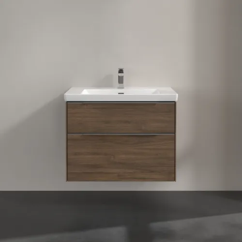 Bild von VILLEROY BOCH Subway 3.0 Waschbeckenunterschrank, mit Beleuchtung, 2 Auszüge, 772 x 576 x 478 mm, Arizona Oak #C574L0VH