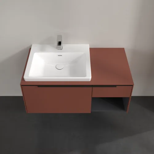 Bild von VILLEROY BOCH Subway 3.0 Waschbeckenunterschrank, 2 Auszüge, 1001 x 423 x 516 mm, Wine Red / Wine Red #C57201AH