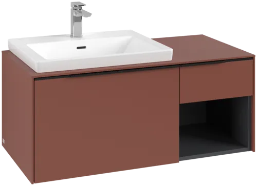 VILLEROY BOCH Subway 3.0 Vanity unit, 2 pull-out compartments, 1001 x 423 x 516 mm, Wine Red / Wine Red #C57201AH resmi