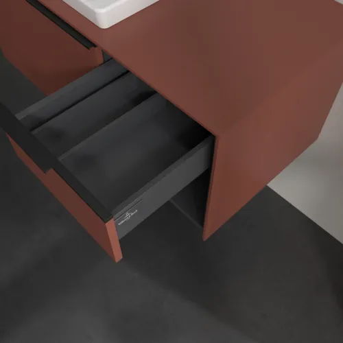 Bild von VILLEROY BOCH Subway 3.0 Waschbeckenunterschrank, 2 Auszüge, 1001 x 423 x 516 mm, Wine Red / Wine Red #C57201AH