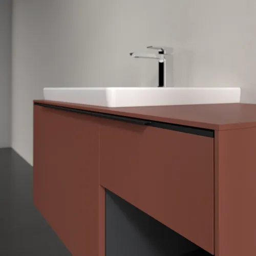 Bild von VILLEROY BOCH Subway 3.0 Waschbeckenunterschrank, 2 Auszüge, 1001 x 423 x 516 mm, Wine Red / Wine Red #C57201AH