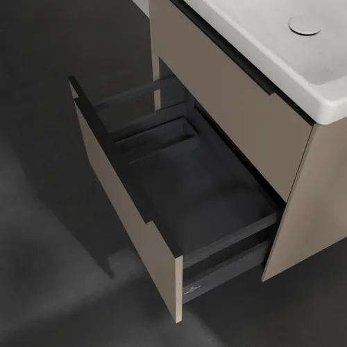 Bild von VILLEROY BOCH Subway 3.0 Waschbeckenunterschrank, 2 Auszüge, 622 x 576 x 478 mm, Taupe #C57601VM