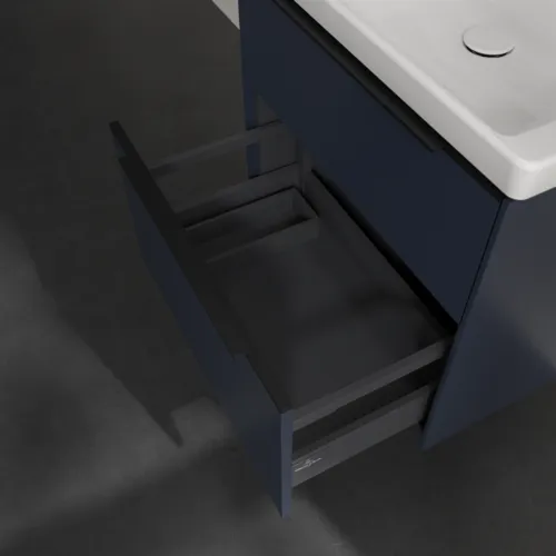 Bild von VILLEROY BOCH Subway 3.0 Waschbeckenunterschrank, 2 Auszüge, 622 x 576 x 478 mm, Marine Blue #C57601VQ