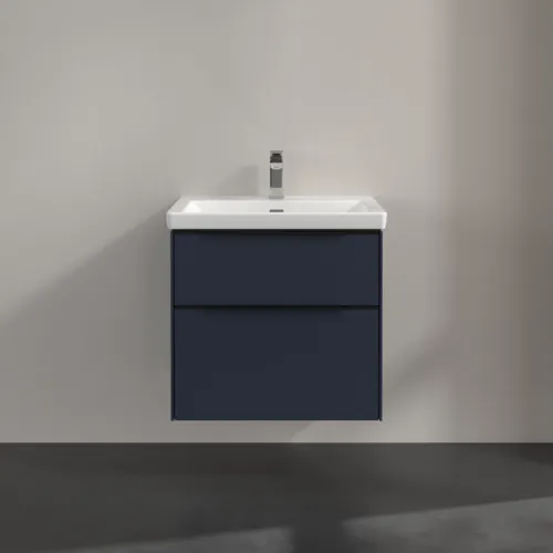 Bild von VILLEROY BOCH Subway 3.0 Waschbeckenunterschrank, 2 Auszüge, 622 x 576 x 478 mm, Marine Blue #C57601VQ