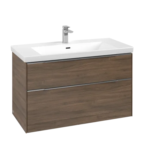 Picture of VILLEROY BOCH Subway 3.0 Vanity unit, 2 pull-out compartments, 973 x 576 x 478 mm, Arizona Oak #C57000VH