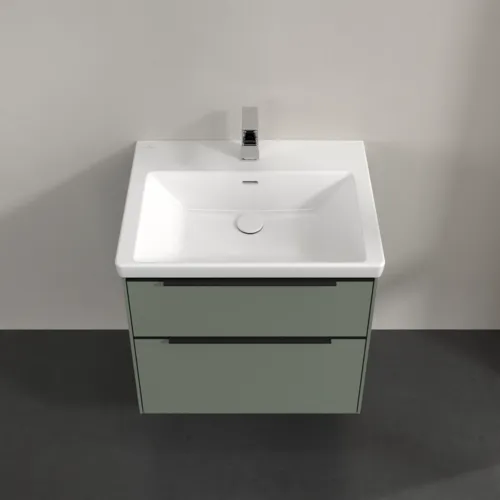 Bild von VILLEROY BOCH Subway 3.0 Waschbeckenunterschrank, mit Beleuchtung, 2 Auszüge, 622 x 576 x 478 mm, Soft Green #C576L1AF