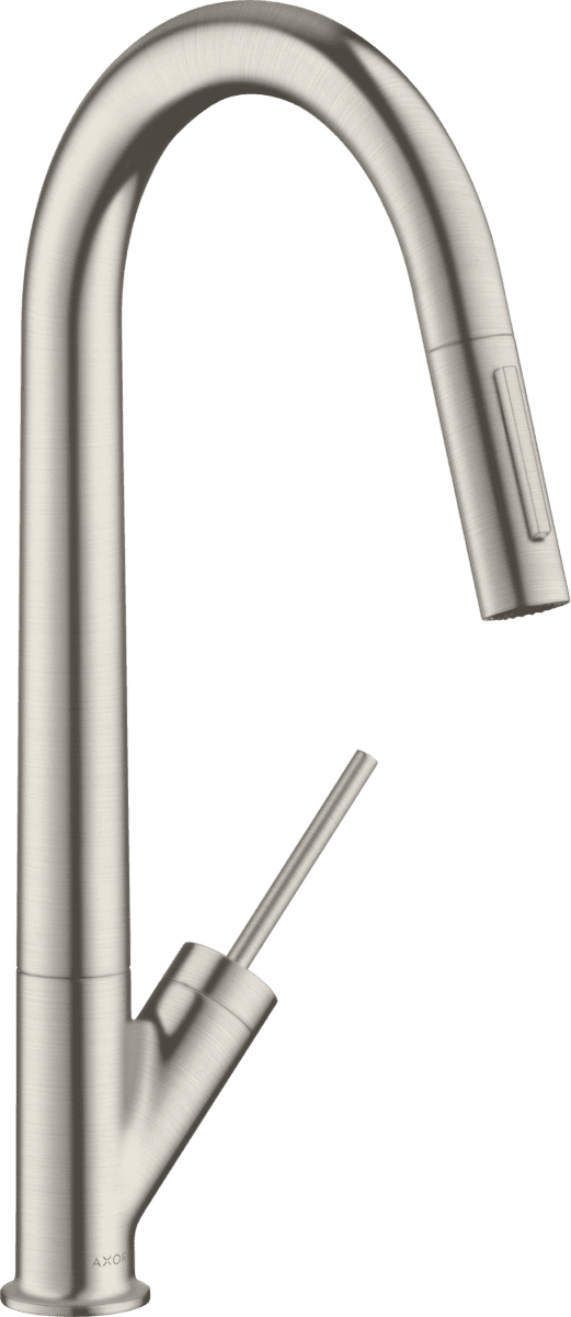 Bild von HANSGROHE AXOR Starck Einhebel-Küchenmischer 270 mit Ausziehbrause #10821800 - Edelstahl Finish