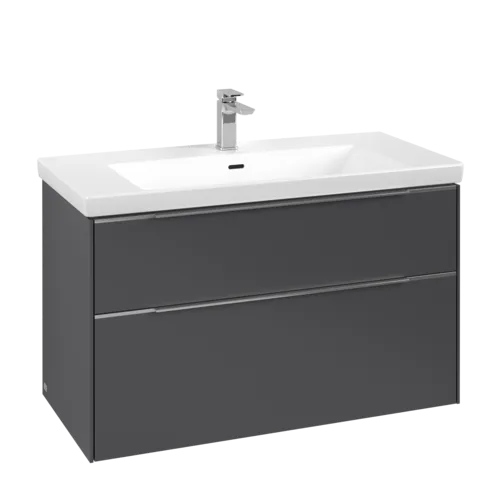 Picture of VILLEROY BOCH Subway 3.0 Vanity unit, 2 pull-out compartments, 973 x 576 x 478 mm, Graphite #C57000VR