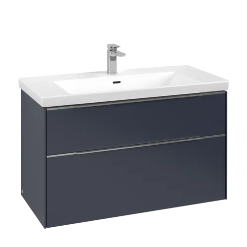Picture of VILLEROY BOCH Subway 3.0 Vanity unit, 2 pull-out compartments, 973 x 576 x 478 mm, Marine Blue #C57000VQ