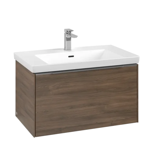 VILLEROY BOCH Subway 3.0 Vanity unit, with lighting, 1 pull-out compartment, 772 x 429 x 478 mm, Arizona Oak #C573L0VH resmi