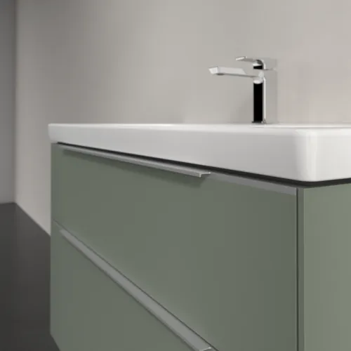 Bild von VILLEROY BOCH Subway 3.0 Waschbeckenunterschrank, mit Beleuchtung, 2 Auszüge, 973 x 576 x 478 mm, Soft Green #C570L0AF