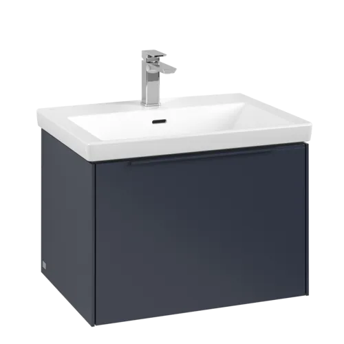 Picture of VILLEROY BOCH Subway 3.0 Vanity unit, 1 pull-out compartment, 622 x 429 x 478 mm, Marine Blue #C57502VQ