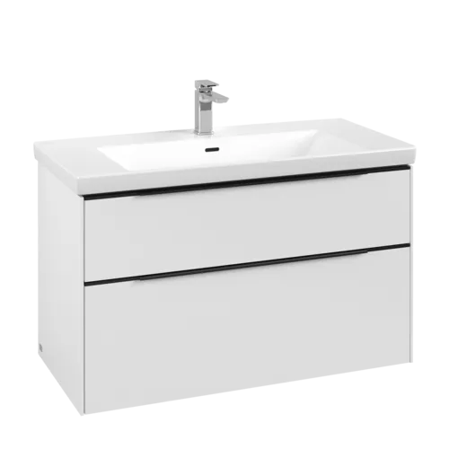 Picture of VILLEROY BOCH Subway 3.0 Vanity unit, 2 pull-out compartments, 973 x 576 x 478 mm, Pure White #C57001VF