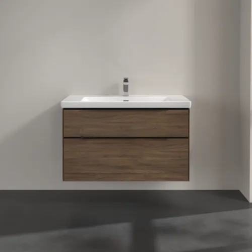 Bild von VILLEROY BOCH Subway 3.0 Waschbeckenunterschrank, 2 Auszüge, 973 x 576 x 478 mm, Arizona Oak #C57001VH
