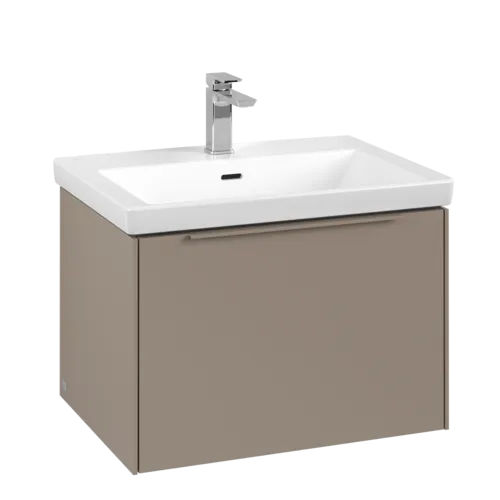 Picture of VILLEROY BOCH Subway 3.0 Vanity unit, 1 pull-out compartment, 622 x 429 x 478 mm, Taupe #C57502VM