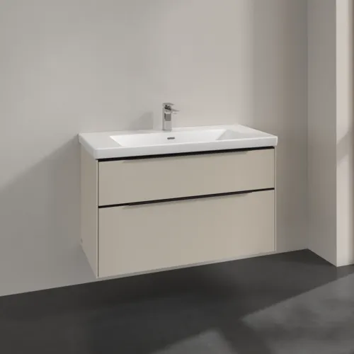 Bild von VILLEROY BOCH Subway 3.0 Waschbeckenunterschrank, 2 Auszüge, 973 x 576 x 478 mm, Cashmere Grey #C57001VN