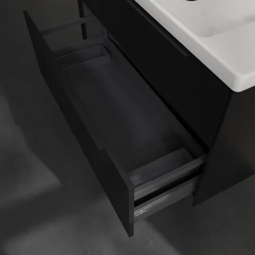 Bild von VILLEROY BOCH Subway 3.0 Waschbeckenunterschrank, 2 Auszüge, 973 x 576 x 478 mm, Volcano Black #C57001VL