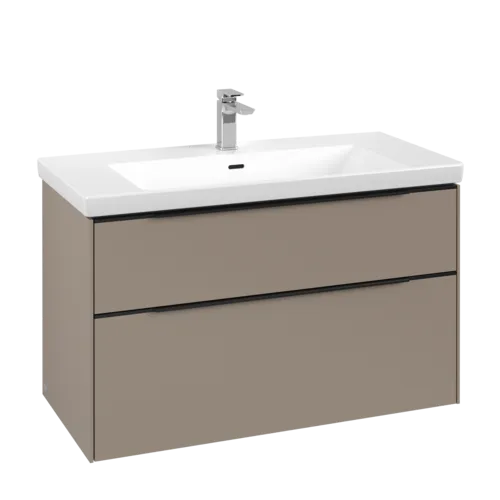 VILLEROY BOCH Subway 3.0 Vanity unit, 2 pull-out compartments, 973 x 576 x 478 mm, Taupe #C57001VM resmi
