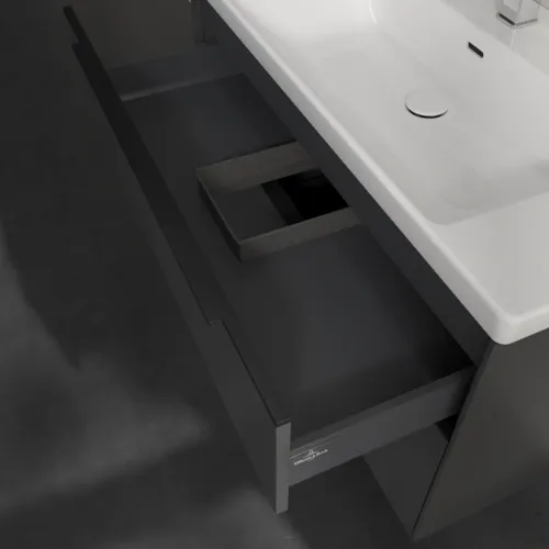 Bild von VILLEROY BOCH Subway 3.0 Waschbeckenunterschrank, 2 Auszüge, 973 x 576 x 478 mm, Graphite #C57001VR
