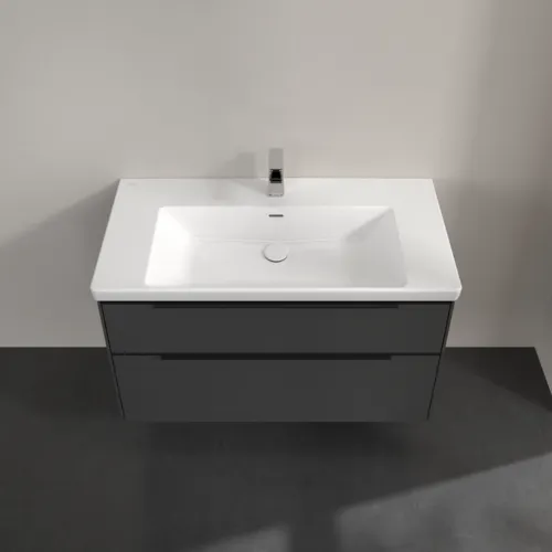 Bild von VILLEROY BOCH Subway 3.0 Waschbeckenunterschrank, 2 Auszüge, 973 x 576 x 478 mm, Graphite #C57001VR