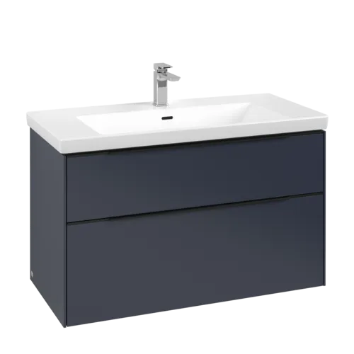 Picture of VILLEROY BOCH Subway 3.0 Vanity unit, 2 pull-out compartments, 973 x 576 x 478 mm, Marine Blue #C57001VQ