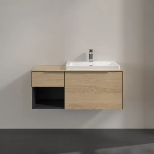 Bild von VILLEROY BOCH Subway 3.0 Waschbeckenunterschrank, 2 Auszüge, 1001 x 423 x 516 mm, Nordic Oak / Nordic Oak #C57100VJ