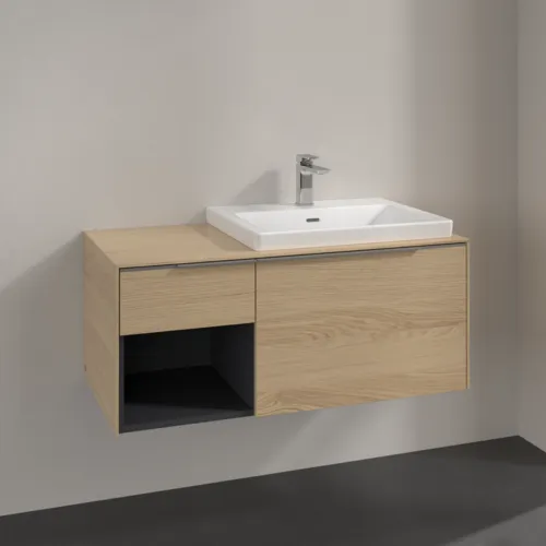 Bild von VILLEROY BOCH Subway 3.0 Waschbeckenunterschrank, 2 Auszüge, 1001 x 423 x 516 mm, Nordic Oak / Nordic Oak #C57100VJ