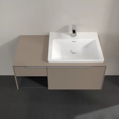 Bild von VILLEROY BOCH Subway 3.0 Waschbeckenunterschrank, 2 Auszüge, 1001 x 423 x 516 mm, Taupe / Taupe #C57100VM