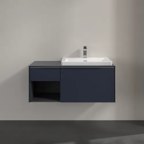 Bild von VILLEROY BOCH Subway 3.0 Waschbeckenunterschrank, 2 Auszüge, 1001 x 423 x 516 mm, Marine Blue / Marine Blue #C57100VQ