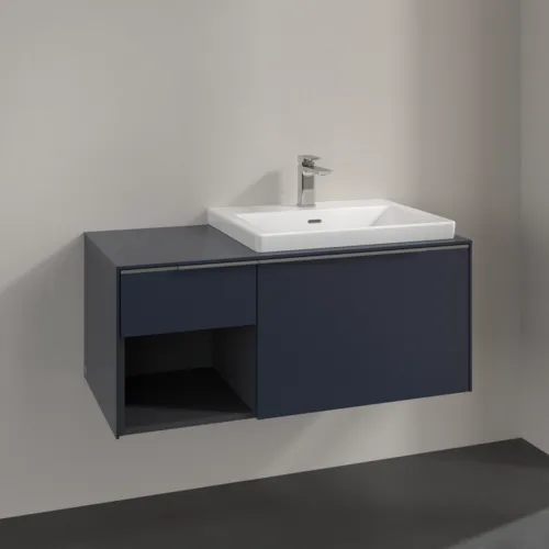 Bild von VILLEROY BOCH Subway 3.0 Waschbeckenunterschrank, 2 Auszüge, 1001 x 423 x 516 mm, Marine Blue / Marine Blue #C57100VQ