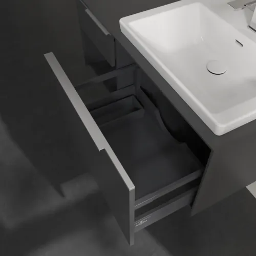Bild von VILLEROY BOCH Subway 3.0 Waschbeckenunterschrank, 2 Auszüge, 1001 x 423 x 516 mm, Graphite / Graphite #C57100VR