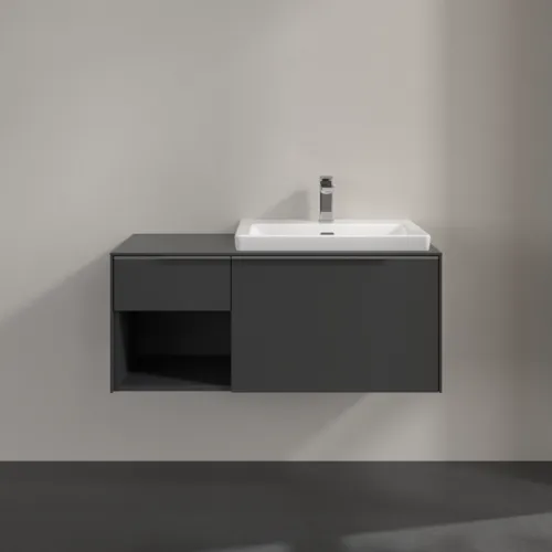 Bild von VILLEROY BOCH Subway 3.0 Waschbeckenunterschrank, 2 Auszüge, 1001 x 423 x 516 mm, Graphite / Graphite #C57100VR