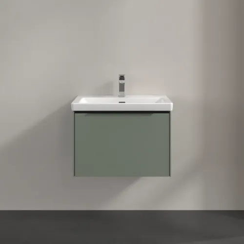 Bild von VILLEROY BOCH Subway 3.0 Waschbeckenunterschrank, mit Beleuchtung, 1 Auszug, 622 x 429 x 478 mm, Soft Green #C575L1AF