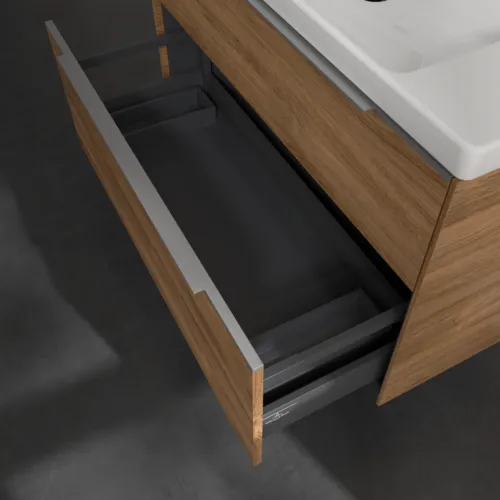 Bild von VILLEROY BOCH Subway 3.0 Waschbeckenunterschrank, 2 Auszüge, 973 x 576 x 478 mm, Kansas Oak #C57000RH