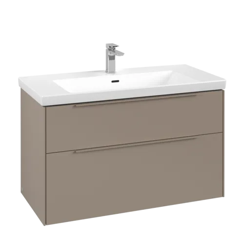 Picture of VILLEROY BOCH Subway 3.0 Vanity unit, 2 pull-out compartments, 973 x 576 x 478 mm, Taupe #C57002VM