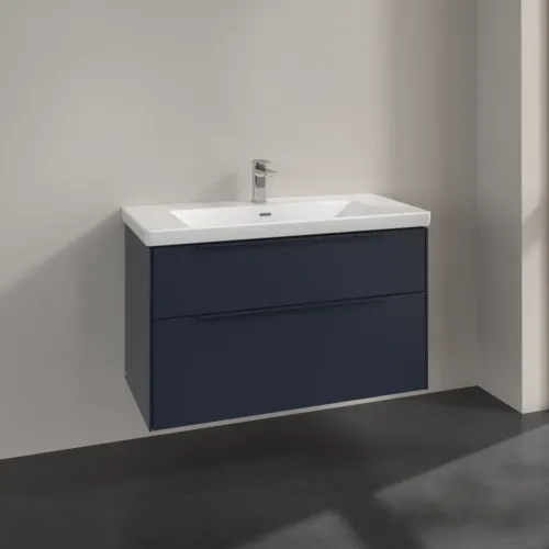 Obrázek VILLEROY BOCH Subway 3.0 Vanity unit, 2 výsuvy, 973 x 576 x 478 mm, Marine Blue #C57002VQ