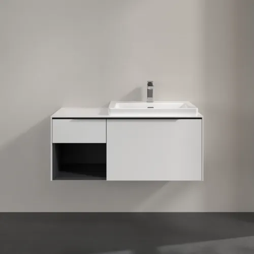 VILLEROY BOCH Subway 3.0 Waschbeckenunterschrank, 2 Auszüge, 1001 x 423 x 516 mm, Brilliant White / Brilliant White #C57101VE, Bild 3