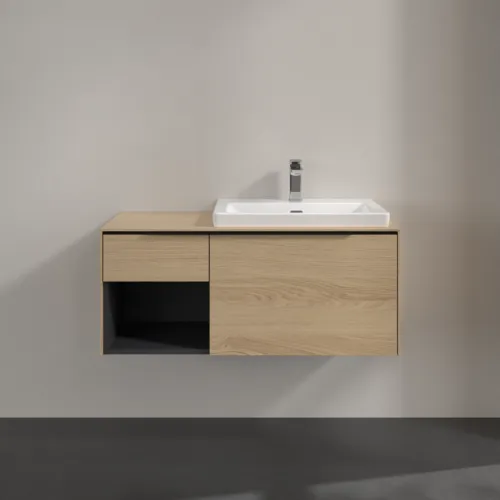 Bild von VILLEROY BOCH Subway 3.0 Waschbeckenunterschrank, 2 Auszüge, 1001 x 423 x 516 mm, Nordic Oak / Nordic Oak #C57101VJ