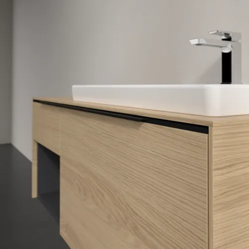 Bild von VILLEROY BOCH Subway 3.0 Waschbeckenunterschrank, 2 Auszüge, 1001 x 423 x 516 mm, Nordic Oak / Nordic Oak #C57101VJ