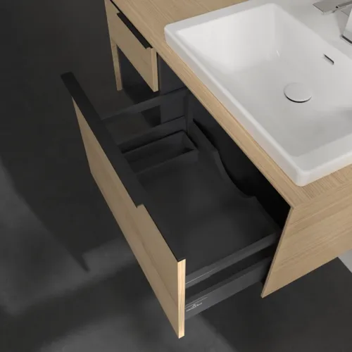 Bild von VILLEROY BOCH Subway 3.0 Waschbeckenunterschrank, 2 Auszüge, 1001 x 423 x 516 mm, Nordic Oak / Nordic Oak #C57101VJ